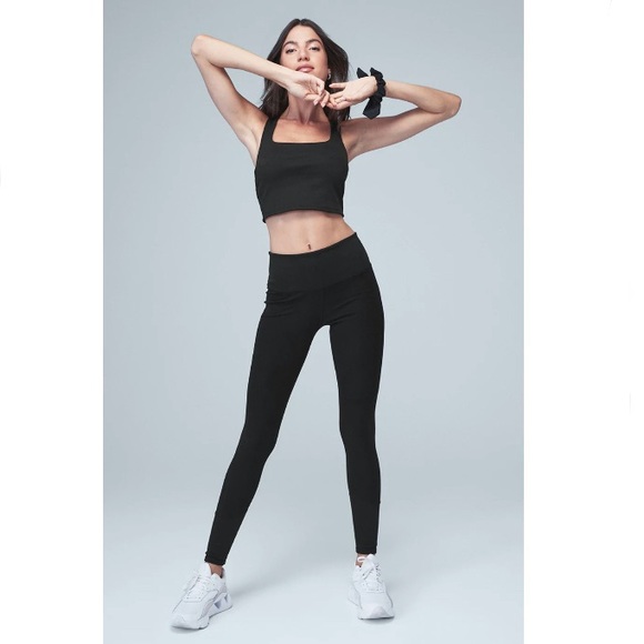 Alo Yoga - High-Waist Alosoft Lounge Legging in Black - Picture 3 of 6